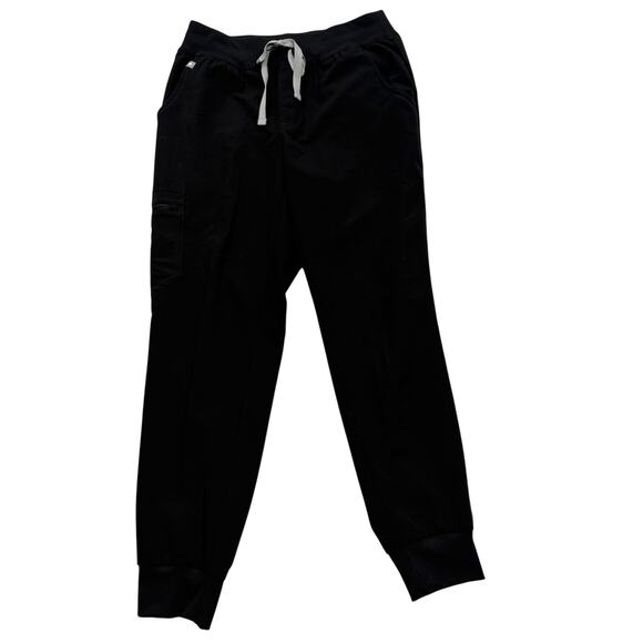 Figs Pants - FIGS Yola Skinny Scrub Pants Womens Small Black Jogger Technical Collection